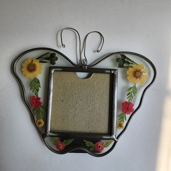 Pressed flower butterfly frame vintage - Picture 4 of 12